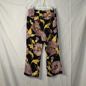 LA DOUBLEJ Saturday Night Floral Bootcut Pants Size Medium